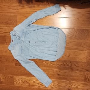 SO Perfectly Soft Perfectly You Button Up - blue, size small